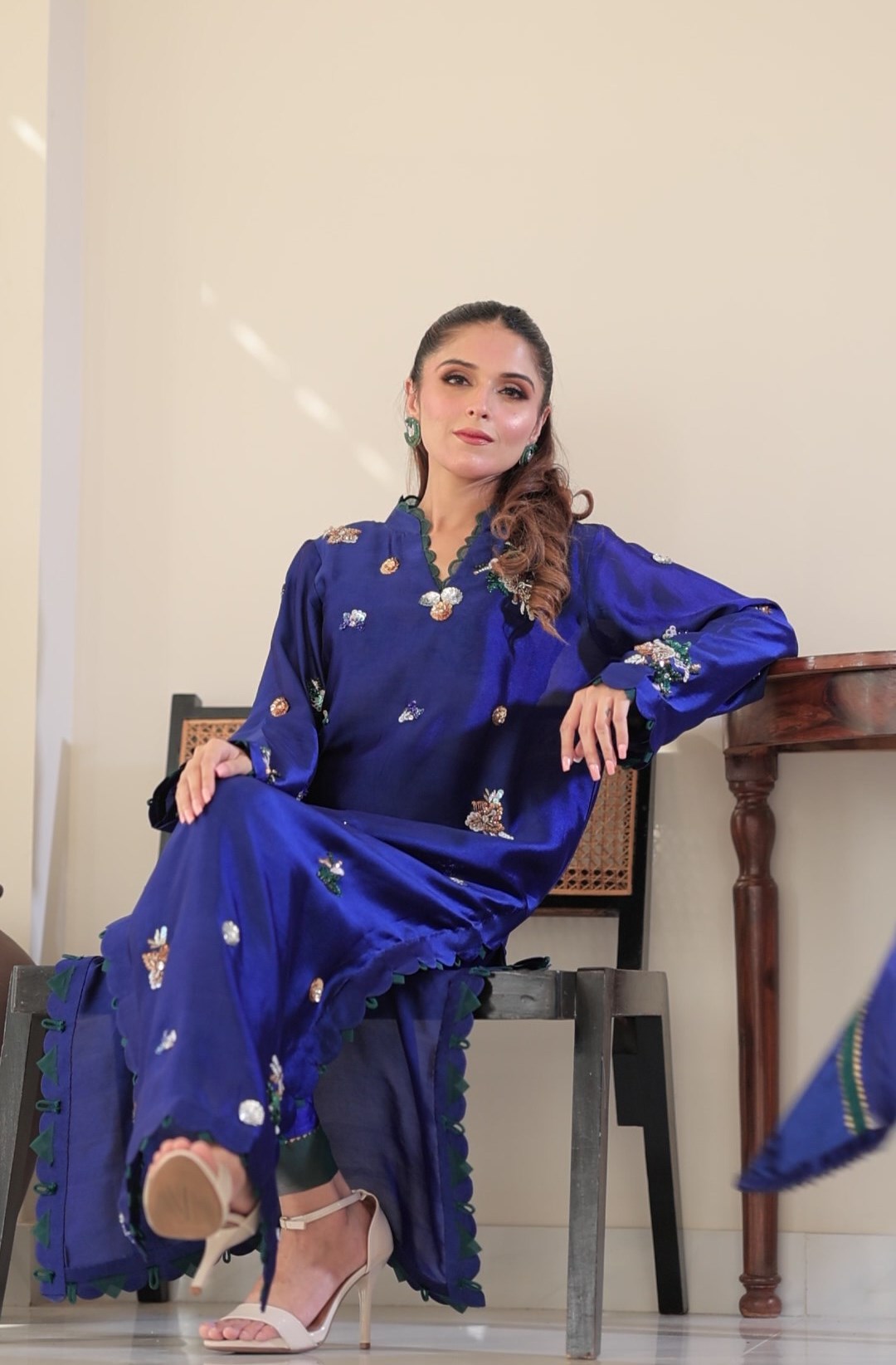 COBALT BLUE – Sheesha Silk Ensemble