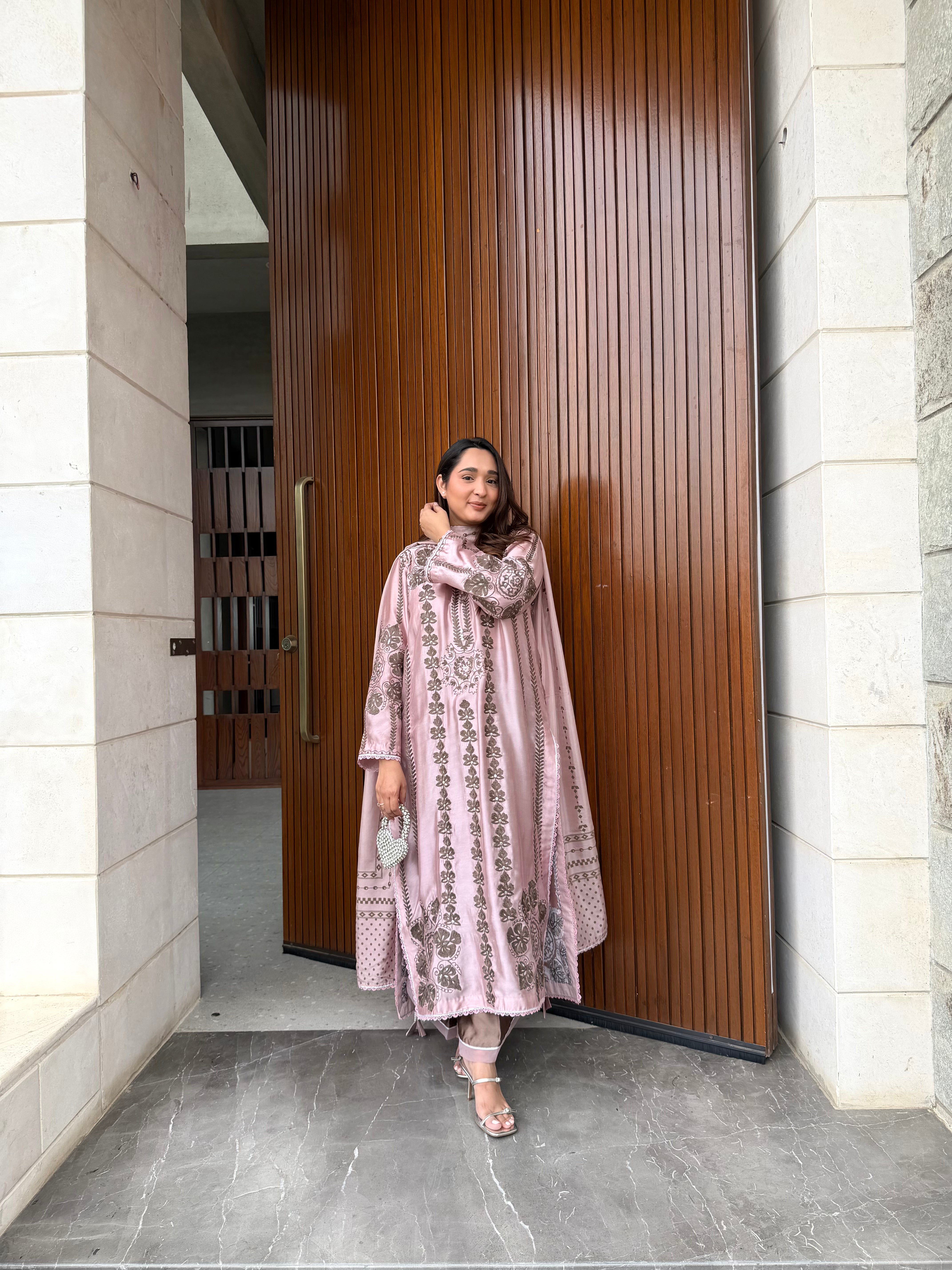 Blush Sheesha Silk Ensemble
