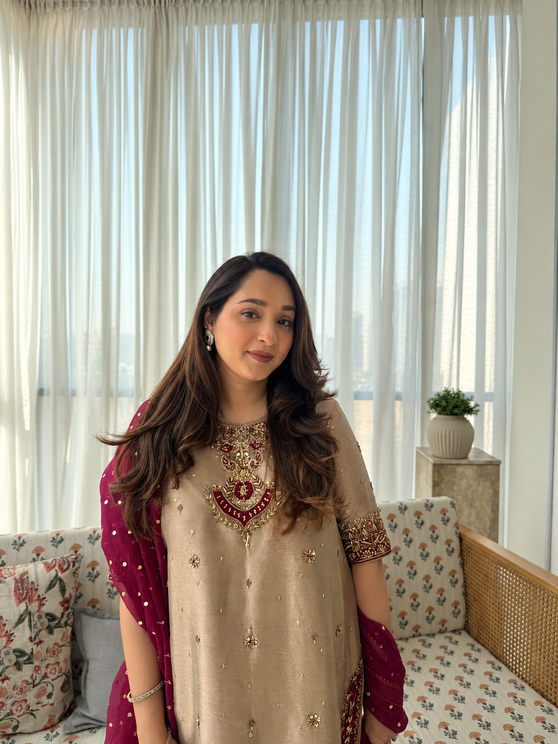 ZARRA ✨ – Rose Gold Lamis Luxe Ensemble