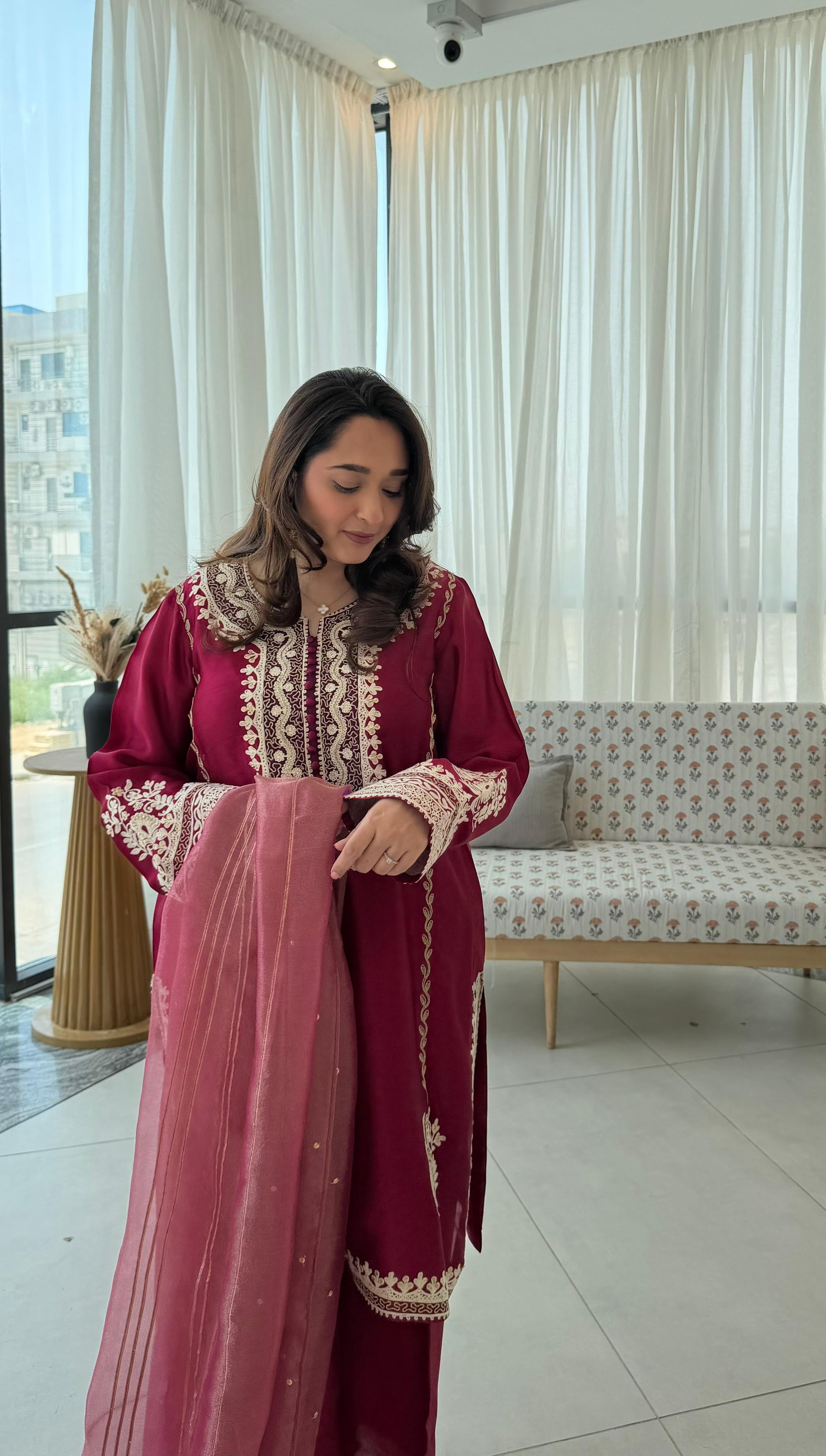 CRIMSON CHERRY – Sheesha Silk Ensemble