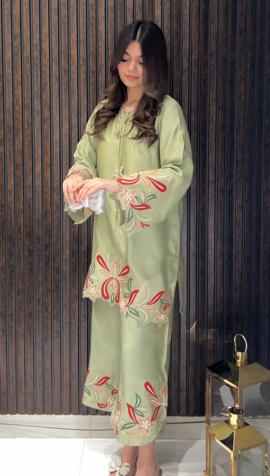 Lilies Cotton Silk Ensemble