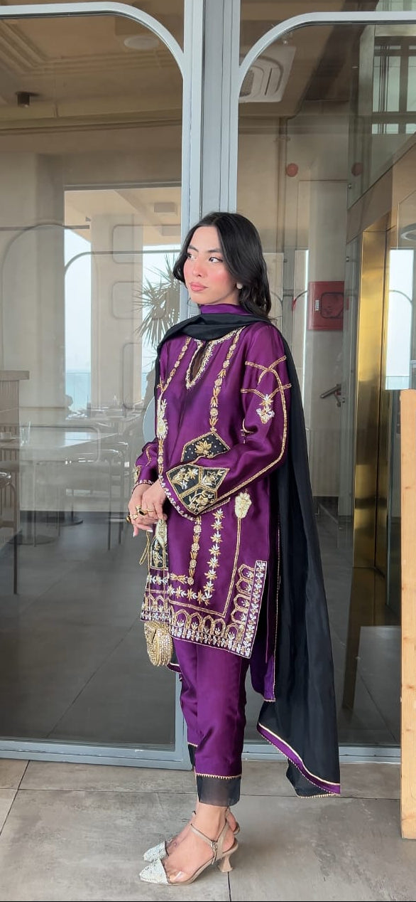 ZAYA 💜 – Sheesha Silk Luxe Ensemble